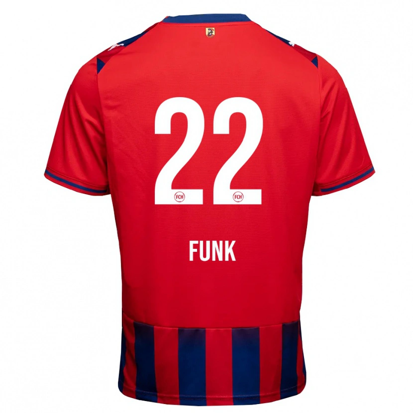 DanxenメンズSebastian Funk#22ロイヤルブルー ホワイト レッドホームシャツ2026/27ジャージーユニフォーム