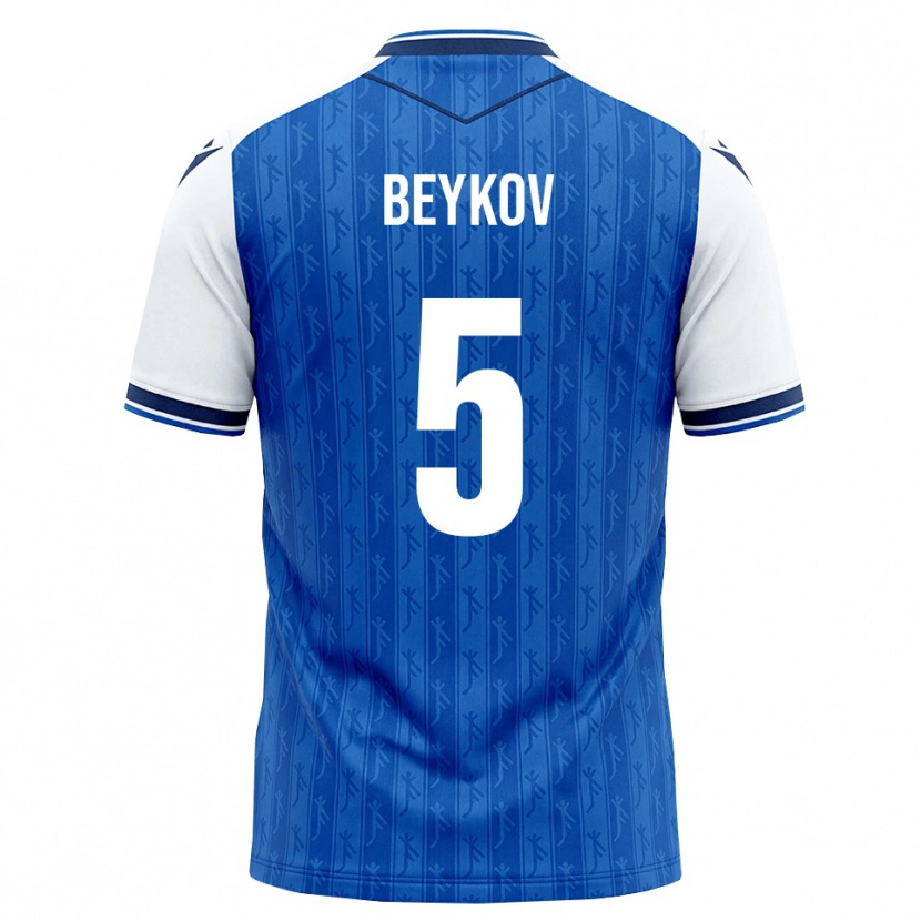 DanxenメンズViktor Beykov#5ロイヤルブルー ホワイトホームシャツ2026/27ジャージーユニフォーム