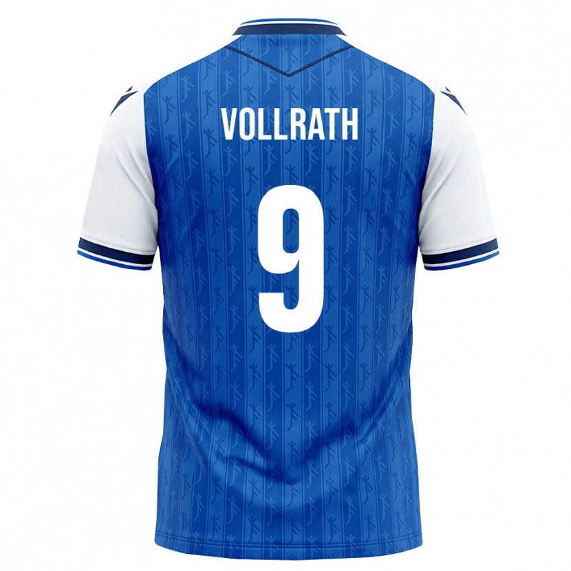 DanxenメンズLucas Vollrath#9ロイヤルブルー ホワイトホームシャツ2026/27ジャージーユニフォーム
