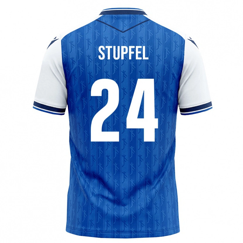 DanxenメンズJanis Stupfel#24ロイヤルブルー ホワイトホームシャツ2026/27ジャージーユニフォーム