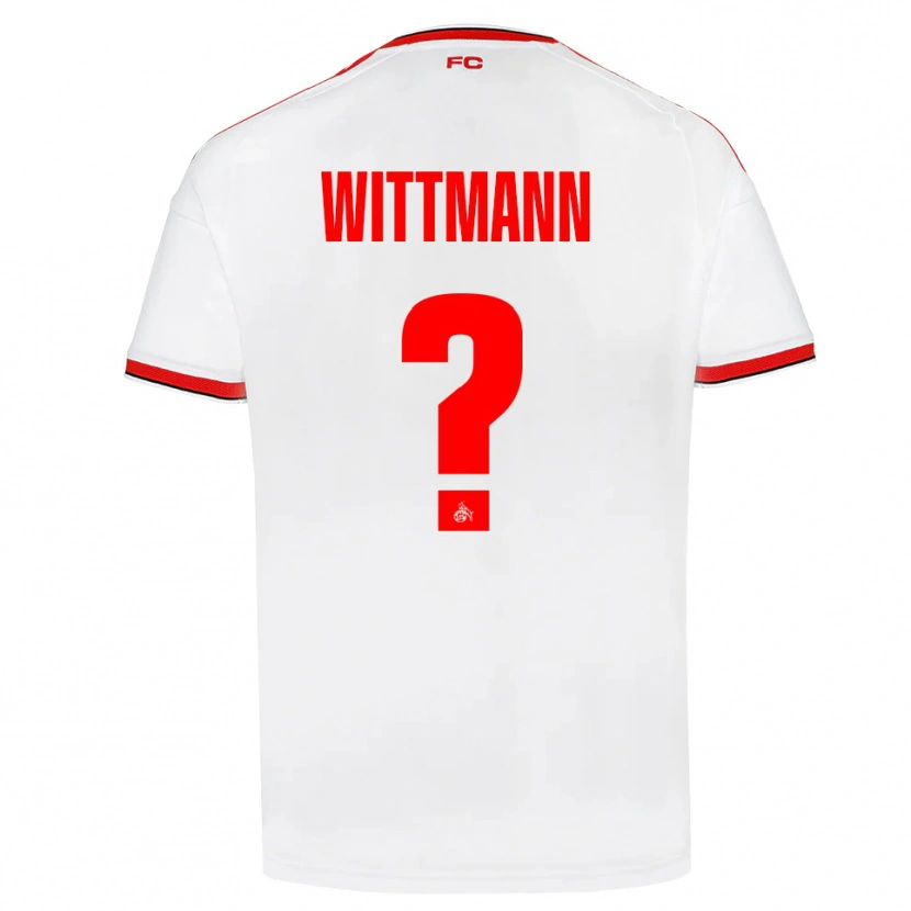 DanxenメンズEyk Wittmann#0ホワイト レッド ブラックホームシャツ2026/27ジャージーユニフォーム