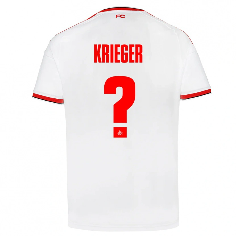 DanxenメンズKarl Krieger#0ホワイト レッド ブラックホームシャツ2026/27ジャージーユニフォーム