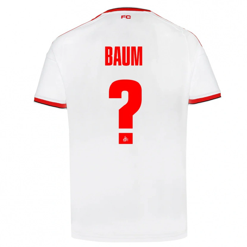 DanxenメンズJulius Baum#0ホワイト レッド ブラックホームシャツ2026/27ジャージーユニフォーム