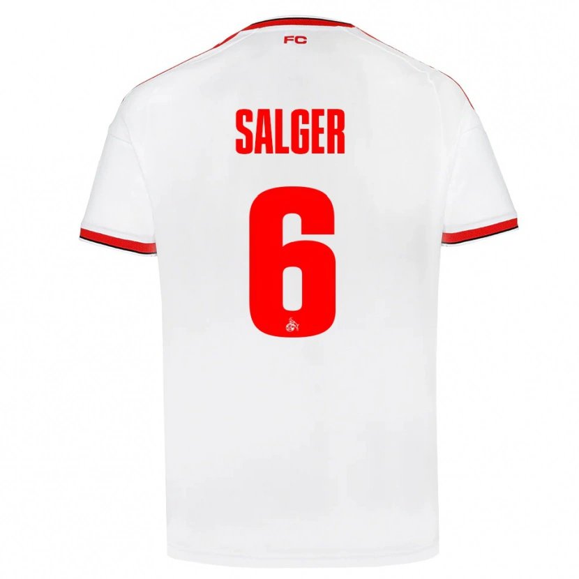 DanxenメンズStephan Salger#6ホワイト レッド ブラックホームシャツ2026/27ジャージーユニフォーム