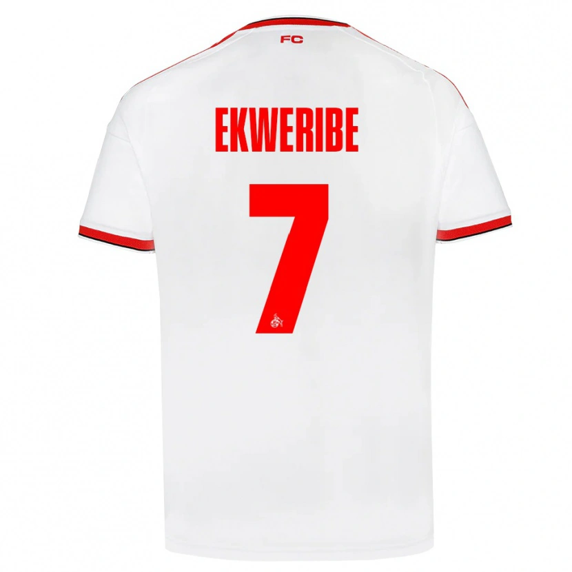 DanxenメンズKevin Ekweribe#7ホワイト レッド ブラックホームシャツ2026/27ジャージーユニフォーム