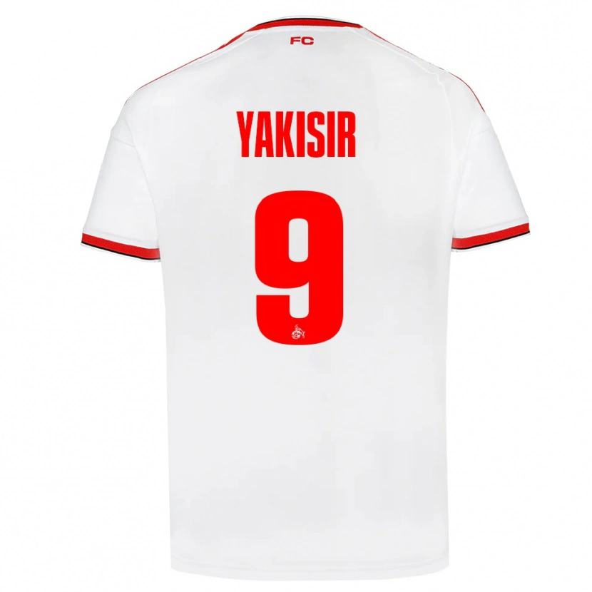 DanxenメンズEmir-Ahmet Yakisir#9ホワイト レッド ブラックホームシャツ2026/27ジャージーユニフォーム