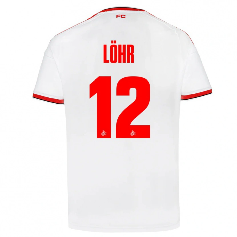 DanxenメンズMax Löhr#12ホワイト レッド ブラックホームシャツ2026/27ジャージーユニフォーム