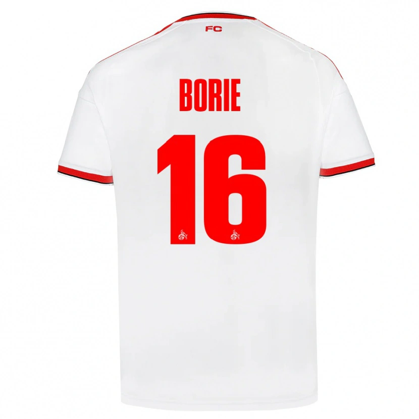 DanxenメンズEtienne Borie#16ホワイト レッド ブラックホームシャツ2026/27ジャージーユニフォーム