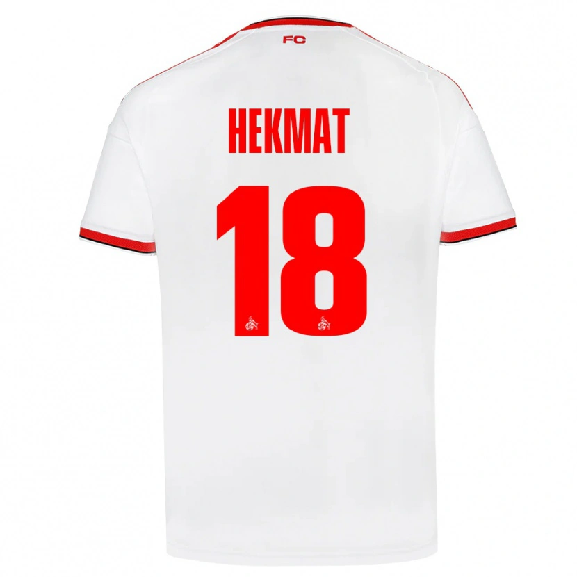 DanxenメンズKian Hekmat#18ホワイト レッド ブラックホームシャツ2026/27ジャージーユニフォーム