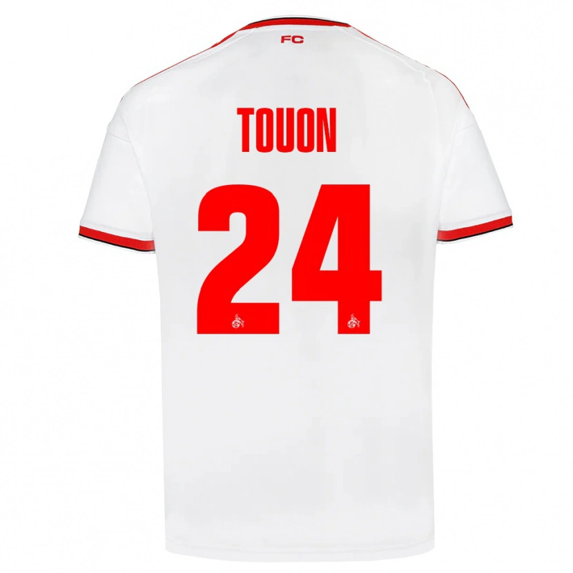 DanxenメンズElla Touon#24ホワイト レッド ブラックホームシャツ2026/27ジャージーユニフォーム