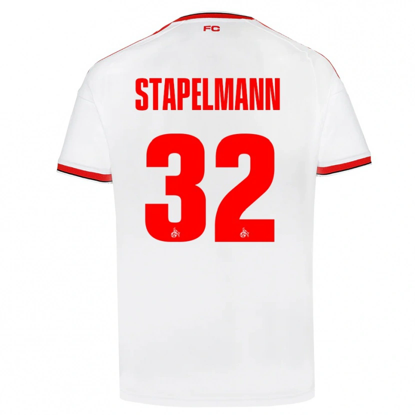 DanxenメンズLuis Stapelmann#32ホワイト レッド ブラックホームシャツ2026/27ジャージーユニフォーム