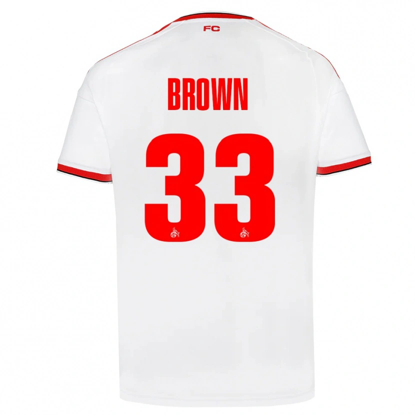 DanxenメンズEvan Brown#33ホワイト レッド ブラックホームシャツ2026/27ジャージーユニフォーム