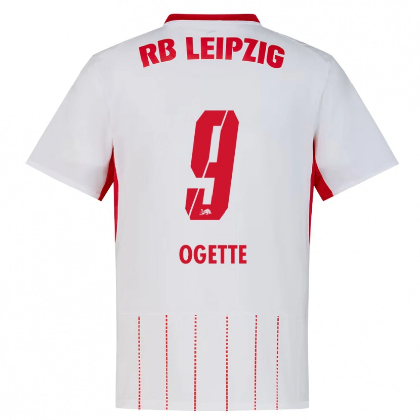 DanxenメンズIsrael Ogette#9レッド ホワイト イエローホームシャツ2026/27ジャージーユニフォーム