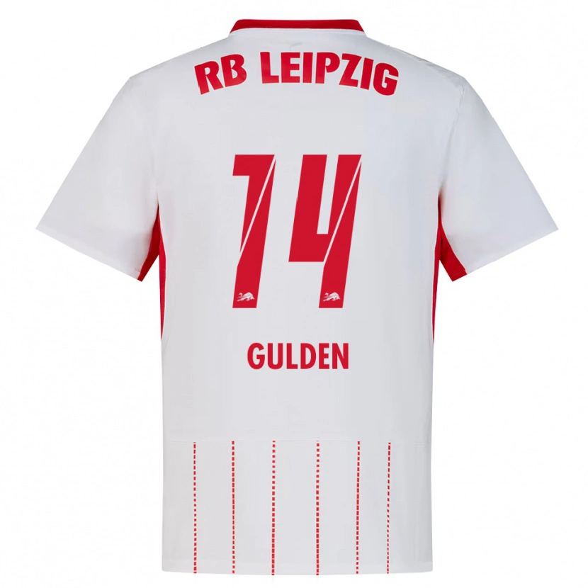 DanxenメンズErik Gulden#14レッド ホワイト イエローホームシャツ2026/27ジャージーユニフォーム