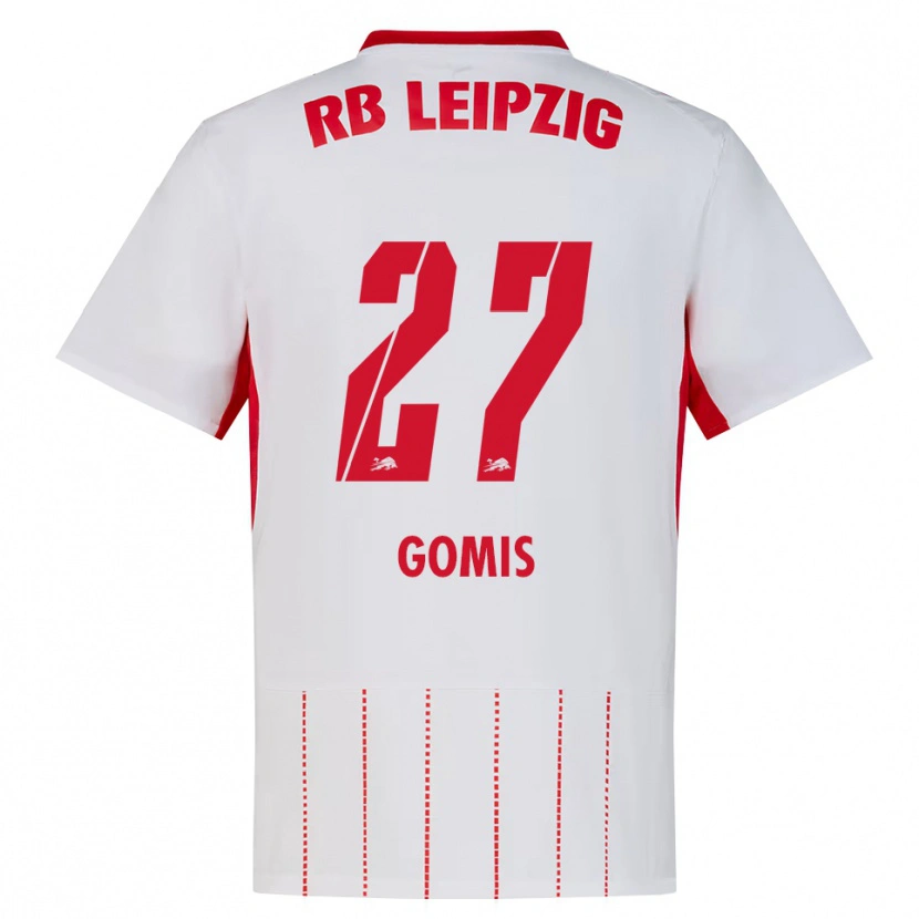 DanxenメンズTidiam Gomis#27レッド ホワイト イエローホームシャツ2026/27ジャージーユニフォーム