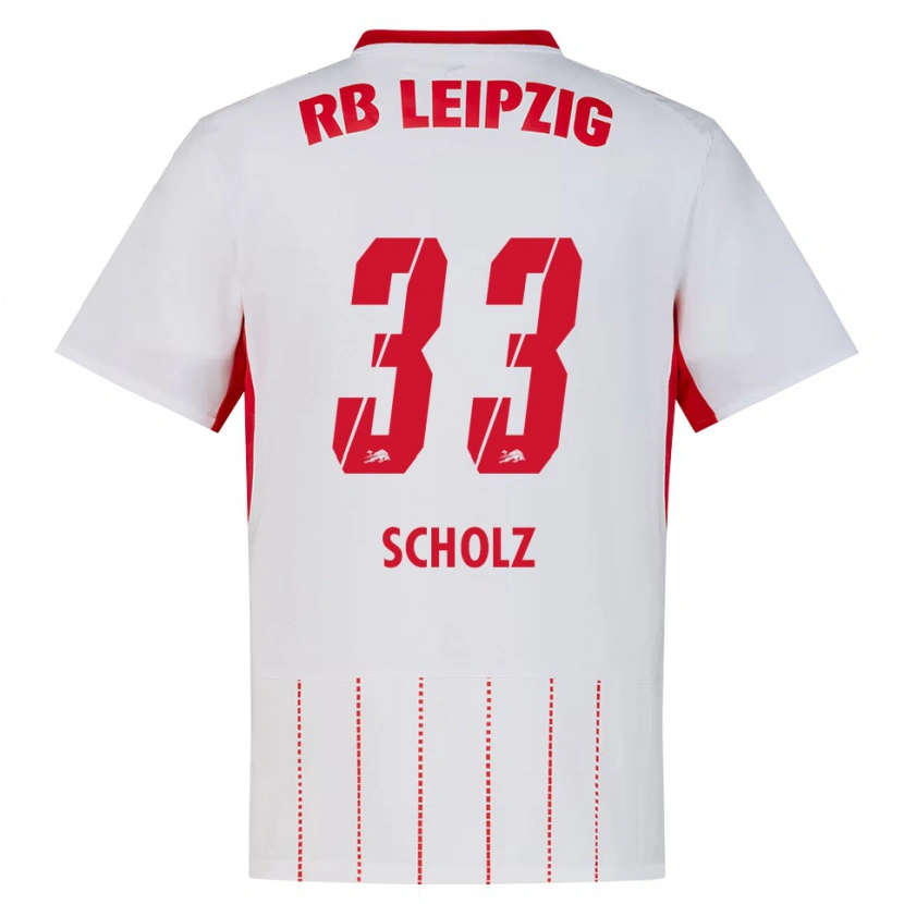 DanxenメンズEmil Scholz#33レッド ホワイト イエローホームシャツ2026/27ジャージーユニフォーム