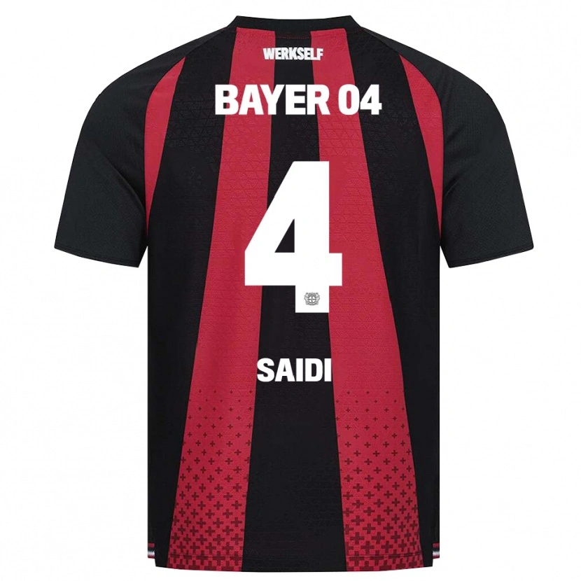 DanxenメンズObaid Saidi#4ブラック ホワイト レッドホームシャツ2026/27ジャージーユニフォーム