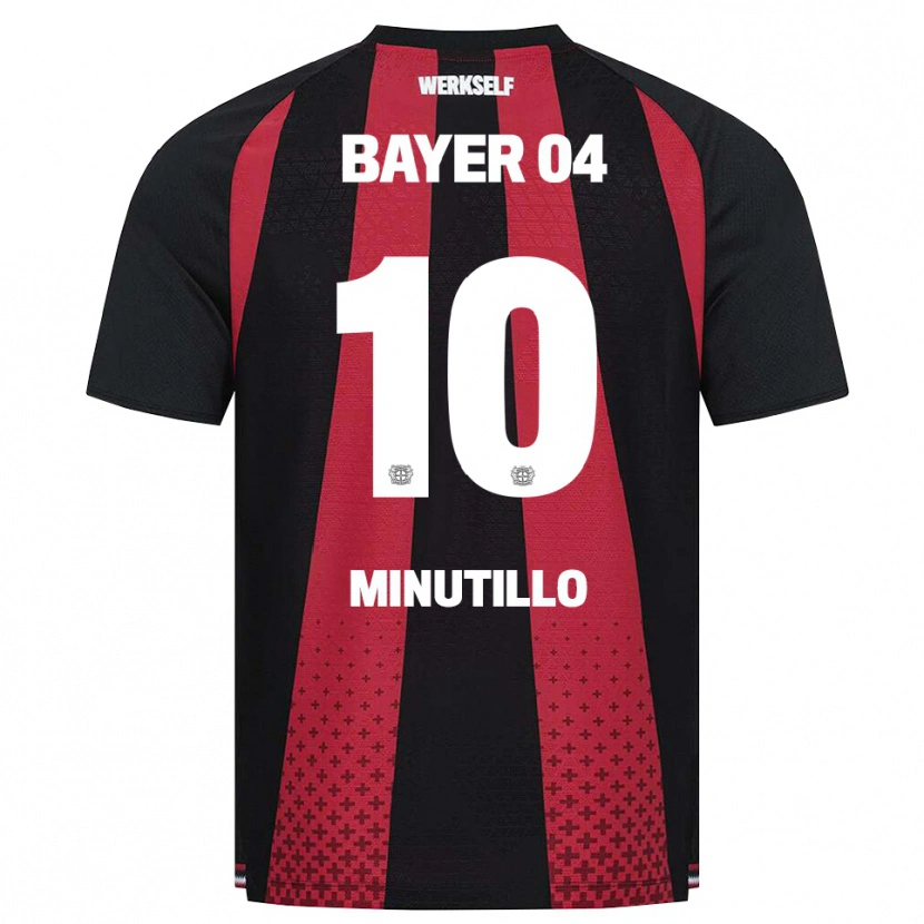 DanxenメンズGabriel Minutillo#10ブラック ホワイト レッドホームシャツ2026/27ジャージーユニフォーム