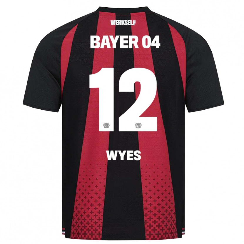 DanxenメンズJustus Wyes#12ブラック ホワイト レッドホームシャツ2026/27ジャージーユニフォーム