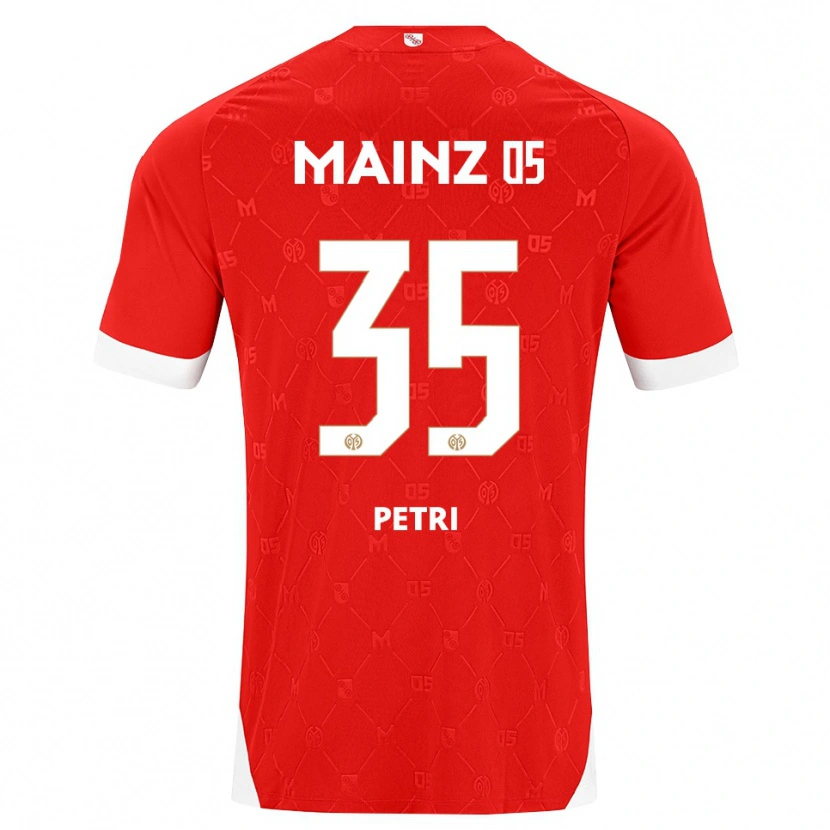 DanxenメンズJolina Petri#35レッド ホワイトホームシャツ2026/27ジャージーユニフォーム