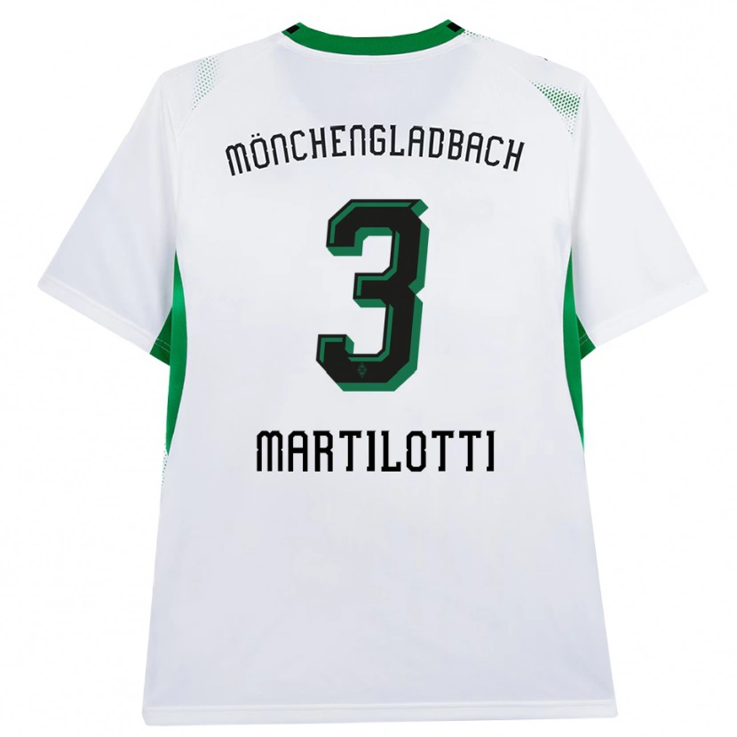DanxenメンズFrancesco Martilotti#3ホワイト ブラック グリーンホームシャツ2026/27ジャージーユニフォーム