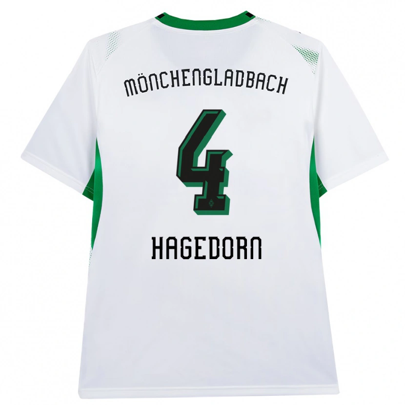 DanxenメンズNiels Hagedorn#4ホワイト ブラック グリーンホームシャツ2026/27ジャージーユニフォーム