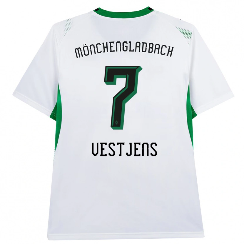 DanxenメンズKenny Vestjens#7ホワイト ブラック グリーンホームシャツ2026/27ジャージーユニフォーム