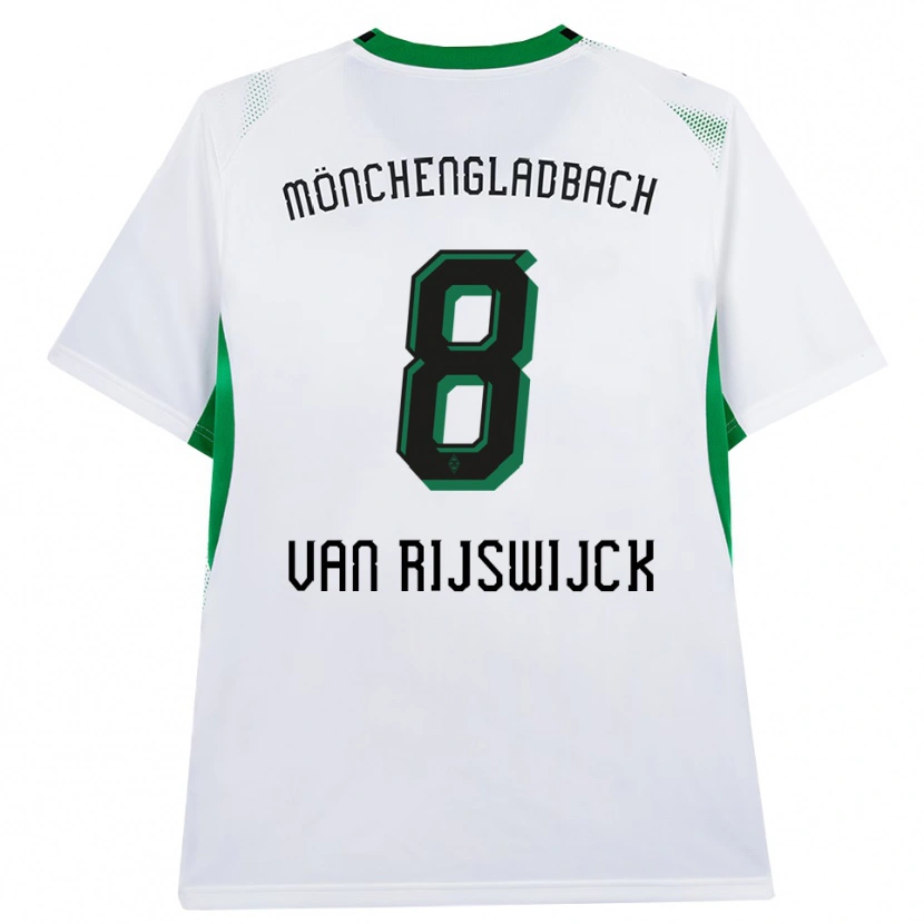 DanxenメンズBritt Van Rijswijck#8ホワイト ブラック グリーンホームシャツ2026/27ジャージーユニフォーム