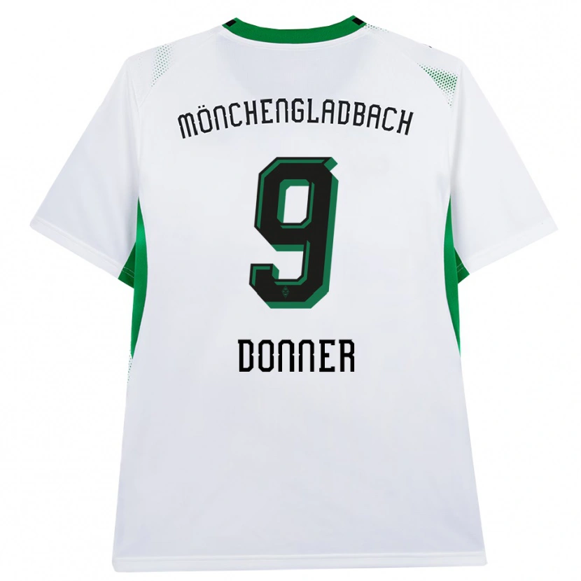 DanxenメンズMaximilian Donner#9ホワイト ブラック グリーンホームシャツ2026/27ジャージーユニフォーム