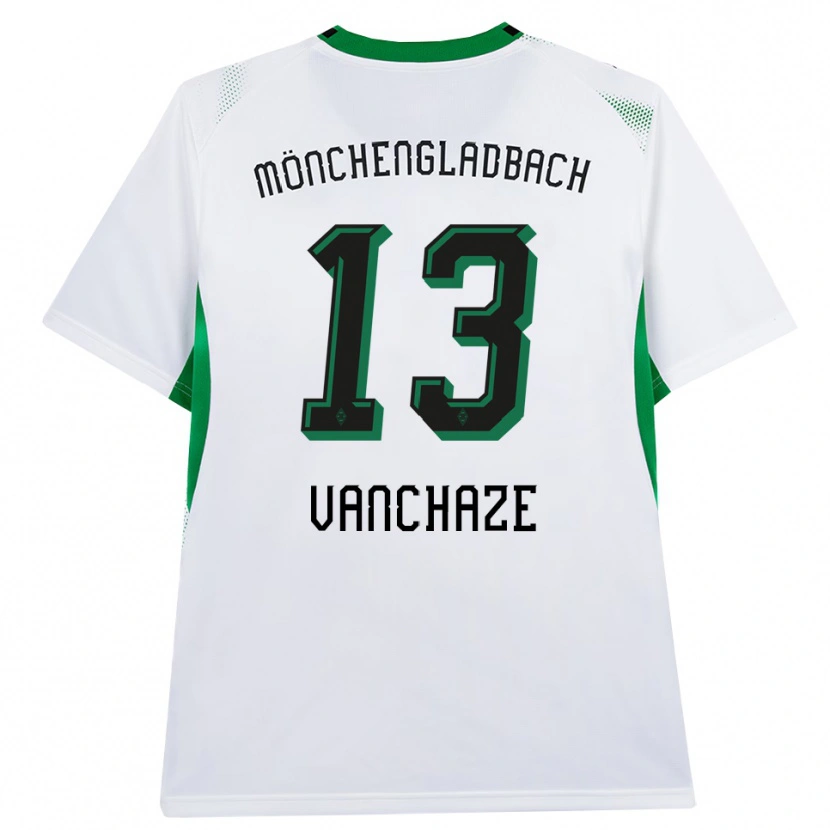 DanxenメンズCharly Vanchaze#13ホワイト ブラック グリーンホームシャツ2026/27ジャージーユニフォーム