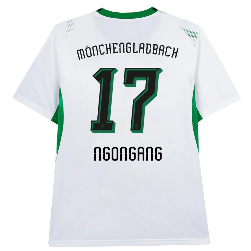 DanxenメンズJohann Ngongang#17ホワイト ブラック グリーンホームシャツ2026/27ジャージーユニフォーム