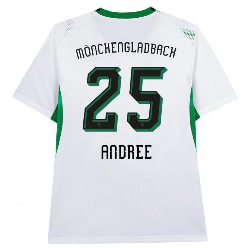 DanxenメンズLukas Andree#25ホワイト ブラック グリーンホームシャツ2026/27ジャージーユニフォーム