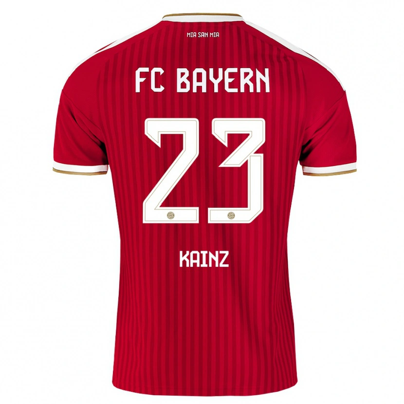 DanxenメンズManuel Kainz#23レッド ホワイト ブルーホームシャツ2026/27ジャージーユニフォーム