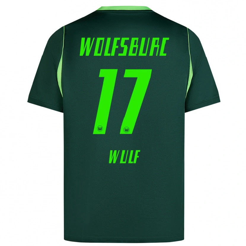 DanxenメンズDiego Wulf#17ダークグリーン ホワイトホームシャツ2026/27ジャージーユニフォーム