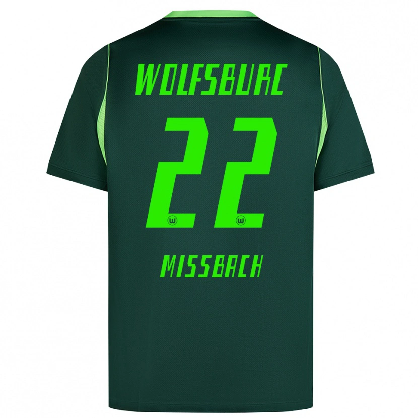 DanxenメンズJupp Mißbach#22ダークグリーン ホワイトホームシャツ2026/27ジャージーユニフォーム