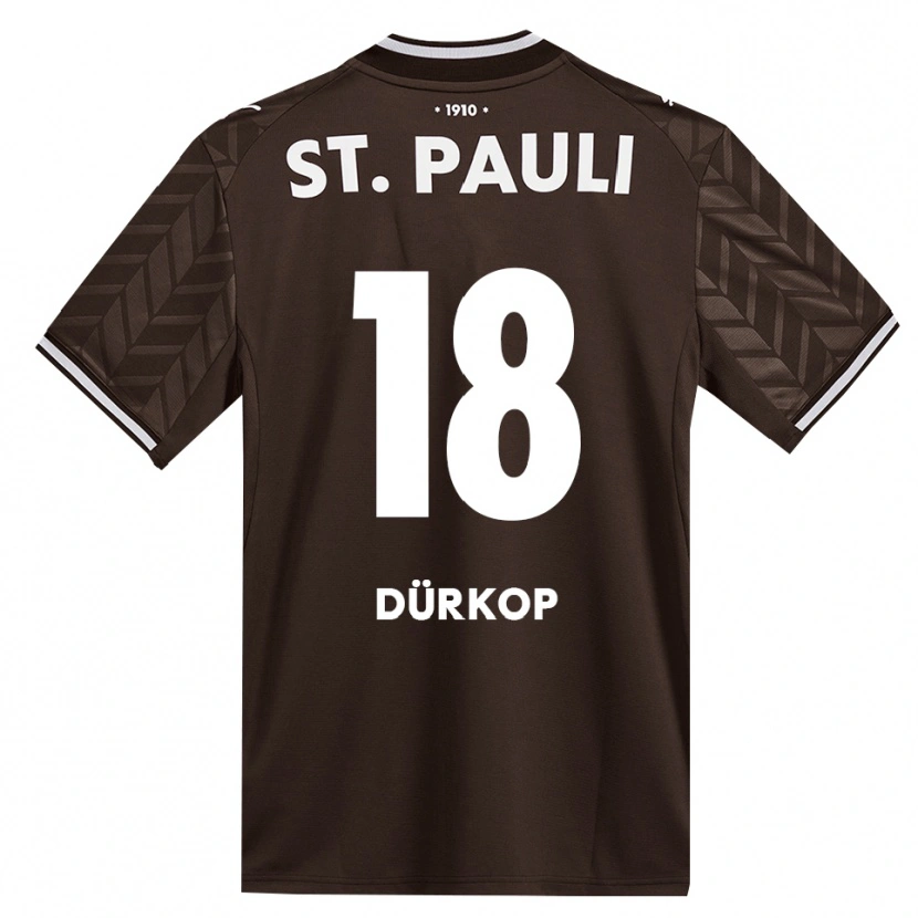 DanxenメンズPaul Dürkop#18カフェ ホワイトホームシャツ2026/27ジャージーユニフォーム