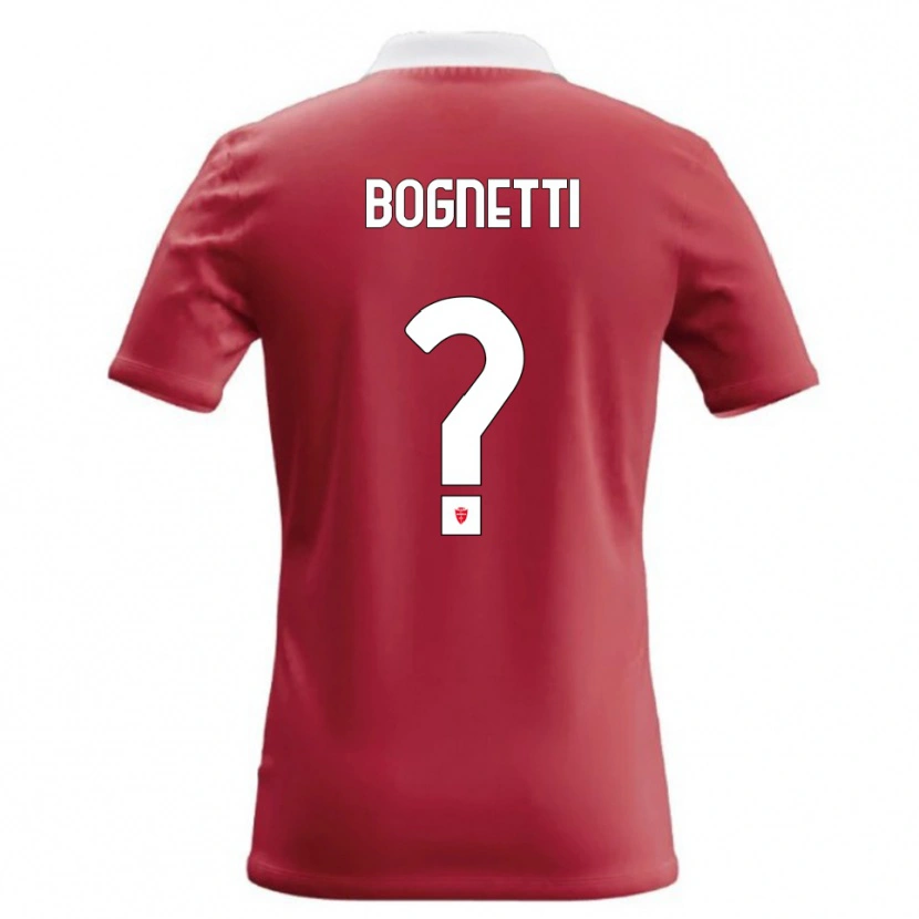 DanxenメンズFederico Bognetti#0赤 白ホームシャツ2026/27ジャージーユニフォーム