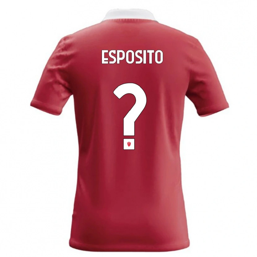 DanxenメンズMarco Esposito#0赤 白ホームシャツ2026/27ジャージーユニフォーム