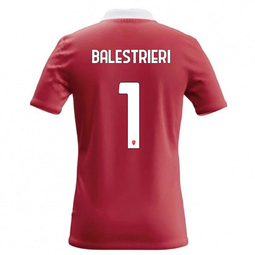 DanxenメンズAlessandro Balestrieri#1赤 白ホームシャツ2026/27ジャージーユニフォーム