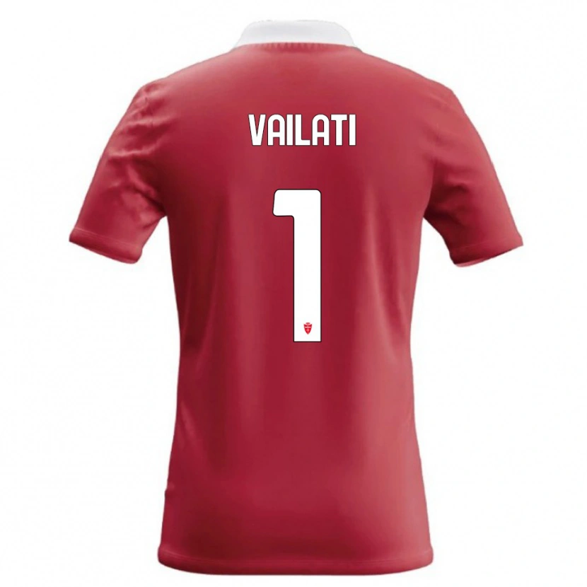 DanxenメンズAndrea Vailati#1赤 白ホームシャツ2026/27ジャージーユニフォーム