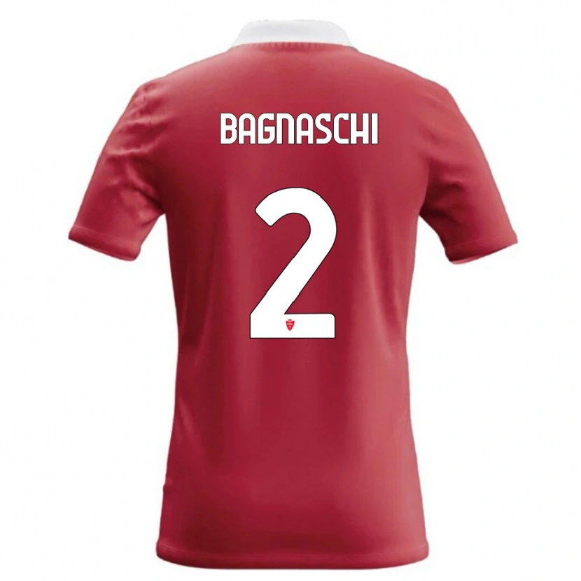 DanxenメンズAlessandro Bagnaschi#2赤 白ホームシャツ2026/27ジャージーユニフォーム
