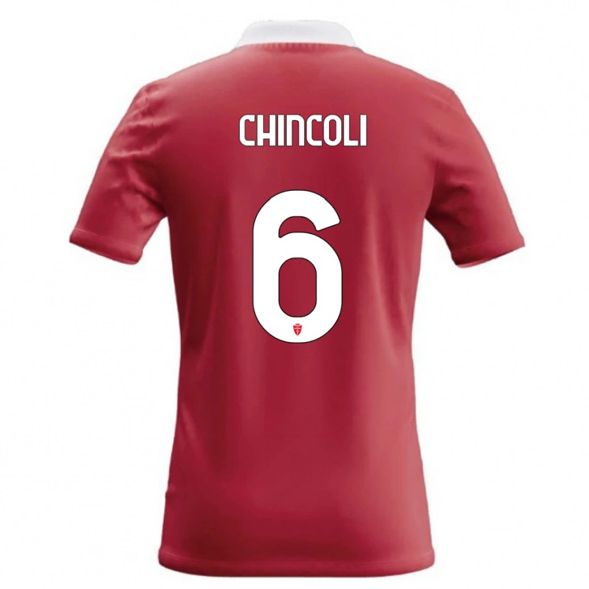 DanxenメンズLorenzo Chincoli#6赤 白ホームシャツ2026/27ジャージーユニフォーム
