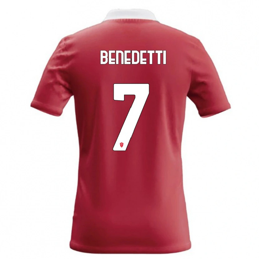 DanxenメンズElia Benedetti#7赤 白ホームシャツ2026/27ジャージーユニフォーム