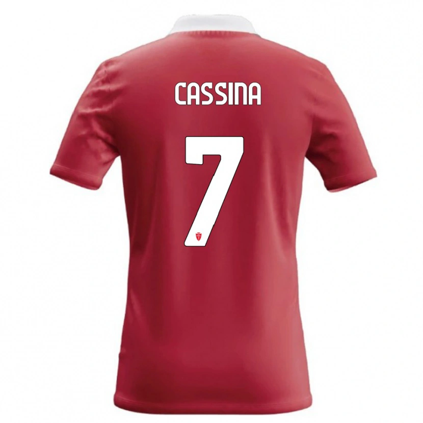 DanxenメンズTommaso Cassina#7赤 白ホームシャツ2026/27ジャージーユニフォーム