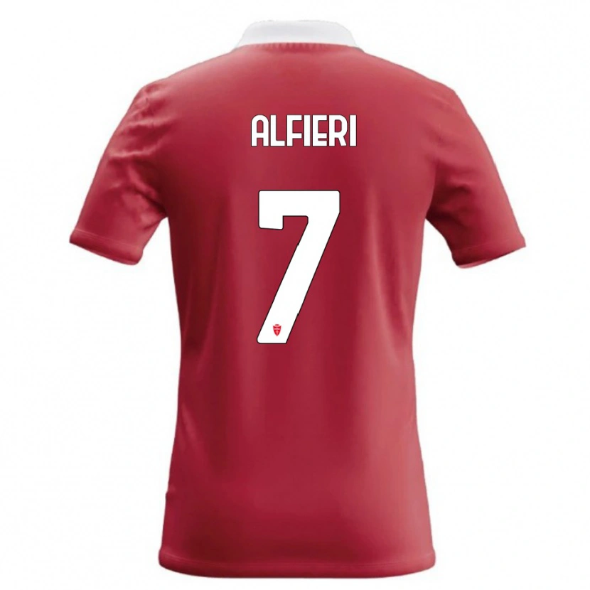 DanxenメンズOrazio Alfieri#7赤 白ホームシャツ2026/27ジャージーユニフォーム