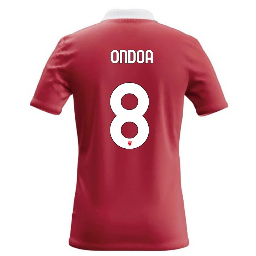DanxenメンズFoe Ondoa#8赤 白ホームシャツ2026/27ジャージーユニフォーム