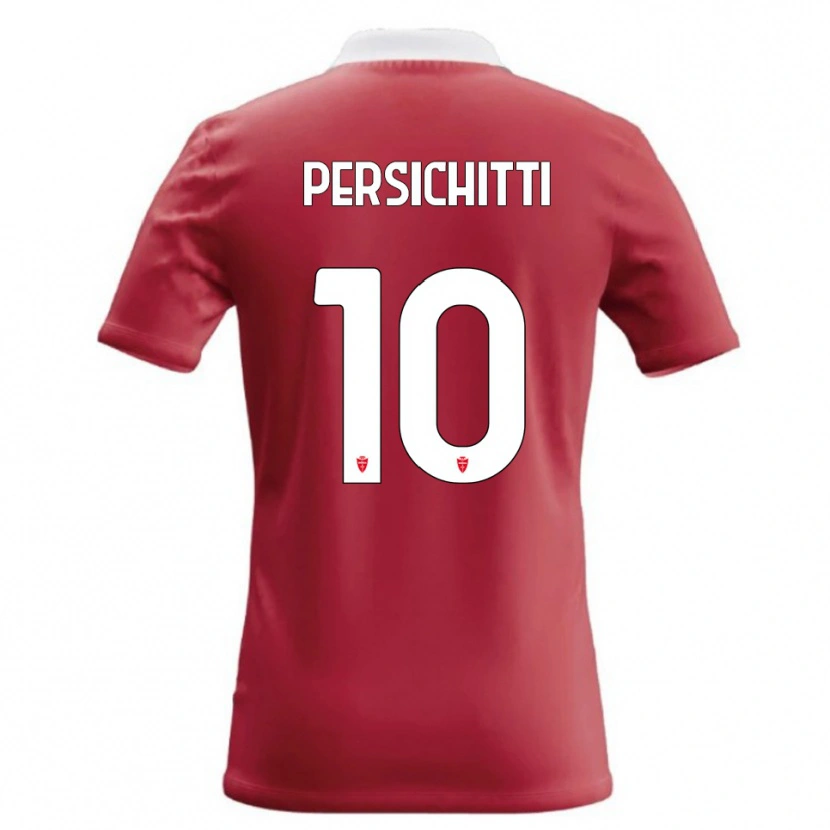 DanxenメンズMatteo Persichitti#10赤 白ホームシャツ2026/27ジャージーユニフォーム