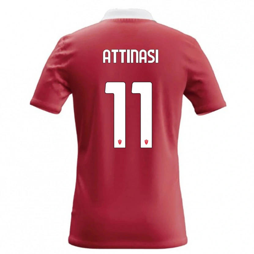 DanxenメンズMattia Attinasi#11赤 白ホームシャツ2026/27ジャージーユニフォーム