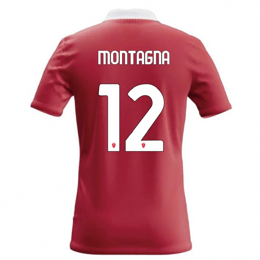 DanxenメンズJacopo Montagna#12赤 白ホームシャツ2026/27ジャージーユニフォーム
