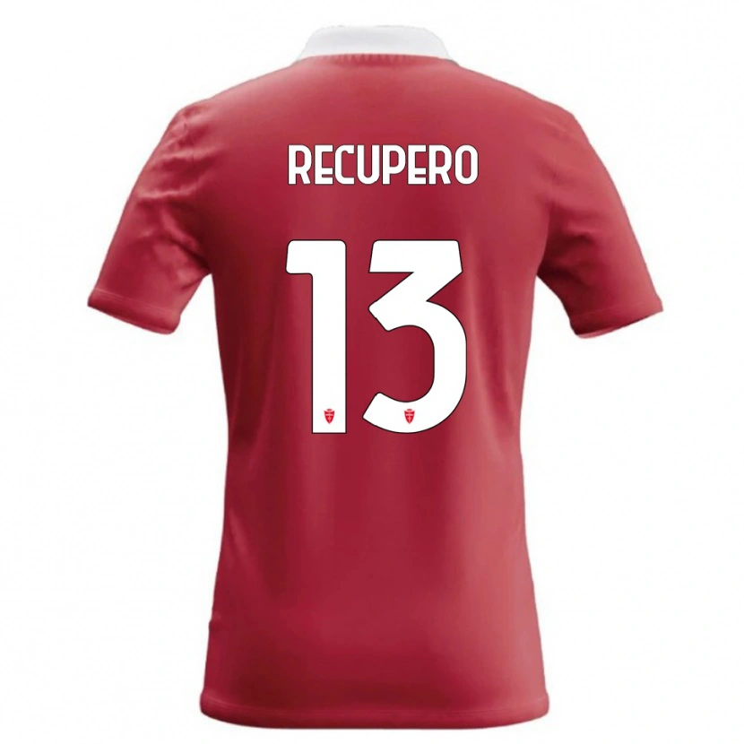 DanxenメンズSimone Recupero#13赤 白ホームシャツ2026/27ジャージーユニフォーム